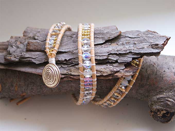Armband 'fairy tail' weiß-gold